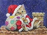 Elevin(TM) Christmas 5D DIY Rhinestone Diamond Embroid Painting counted Paint by Number Kits Cross Stitch (M-1)