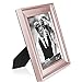 Icona Bay 5x7 Picture Frames (Rose Gold, 2 Pack), Modern Double-Beveled Frames, Tabletop or Wall Mount, Eve Collection