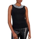 Anne Klein Women's Sleeveless Tank with Embellishment