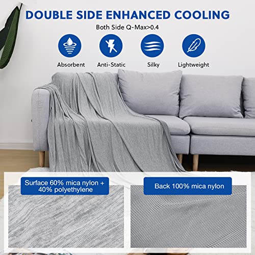 HOMFINE Cooling Blankets for Hot Sleepers Summer Blanket Thin
