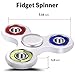 ApexPower EDC Tri Fidget Spinner Spinning 3mins+ Finger Stress Reducer Toy for Boring, Anxiety, Focusing (white+colorful)