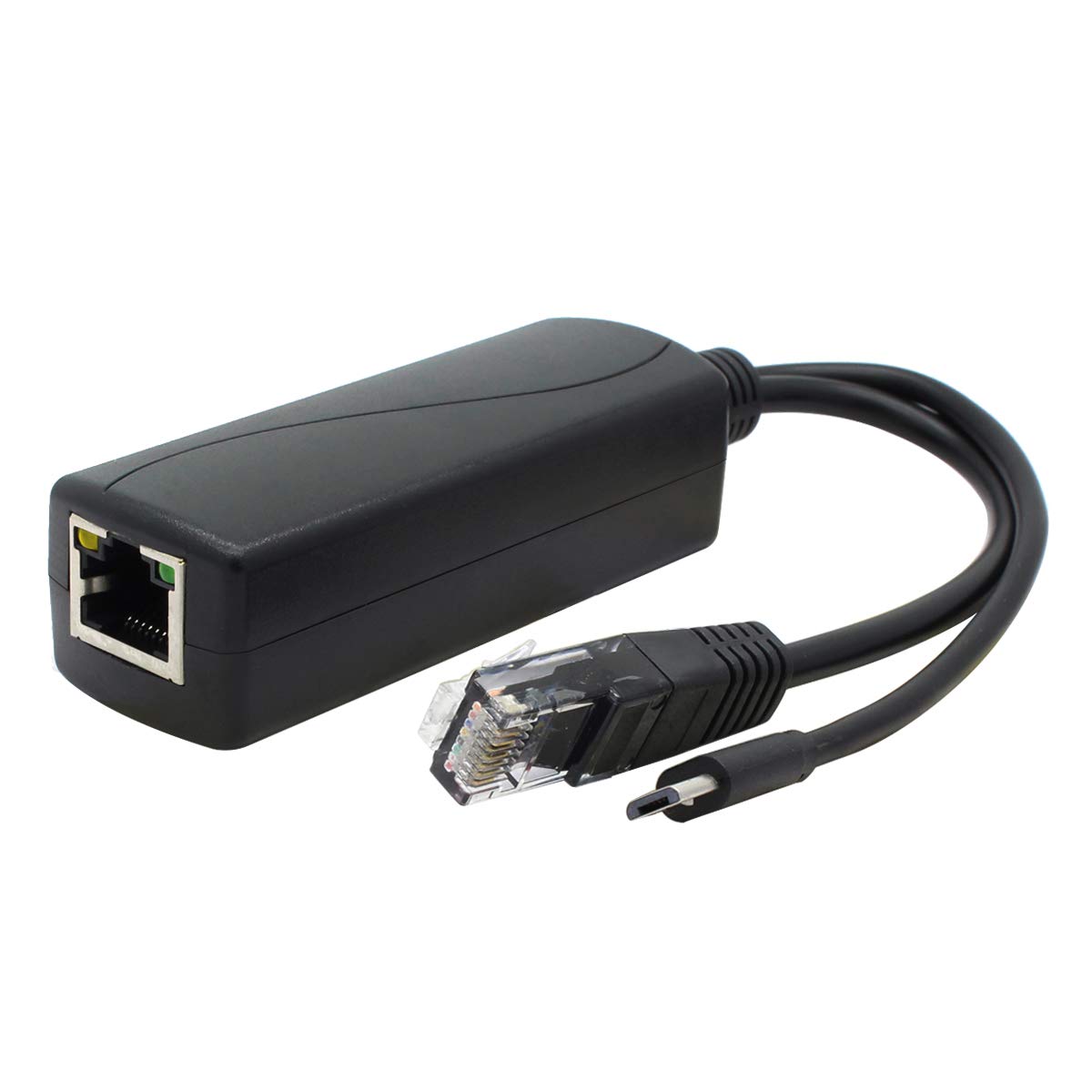 ANVISION Gigabit PoE Splitter, 5V 2.4A Micro USB, IEEE802.3af Compliant, for Raspberry Pi 3B+, IP Camera and more