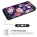 Hocase Galaxy S8 Plus Case, Heavy Duty Protection Shock Absorbing Silicone Rubber Bumper+Hard Plastic Hybrid Dual Layer Protective Case for Galaxy S8 Plus (SM-G955U) 2017 - Voilet Flowers/Black