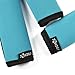 Cosmos Pack of 3 Neoprene Luggage Handle Wrap Handle Grip Luggage Identifier for Travel Bag Luggage Suitcase (Aqua Blue Color)