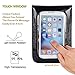 MINICAT Touch Screen Design Premium Microfiber Leather Crossbody Cell Phone Wallet Purse(Black-PU)