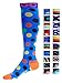 Compression Socks (1 pair) for Men & Women by INFINITY - BEST for Running, Nurses, Shin Splints, Flight Travel, & Maternity Pregnancy - Boost Athletic Stamina & Recovery (Sky Dots, L/XL)