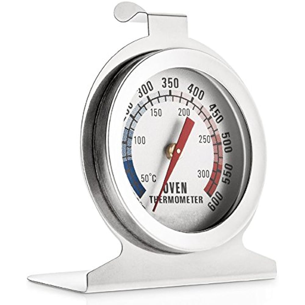 Stainless Steel Dial Oven Thermometer Grill Temperature Gauge For Home