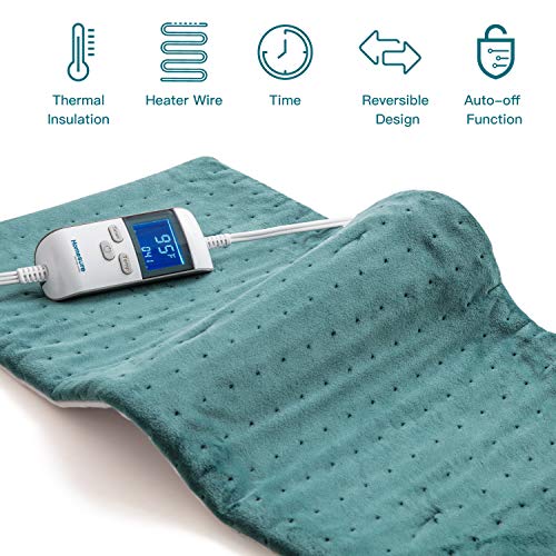 Homesure Heating Pad for Back Pain and Cramps Relief with Auto Shut Off Electric Heating Pad with Moist Dry Heat Therapy  (12x24 inches) - Thumbnail 5