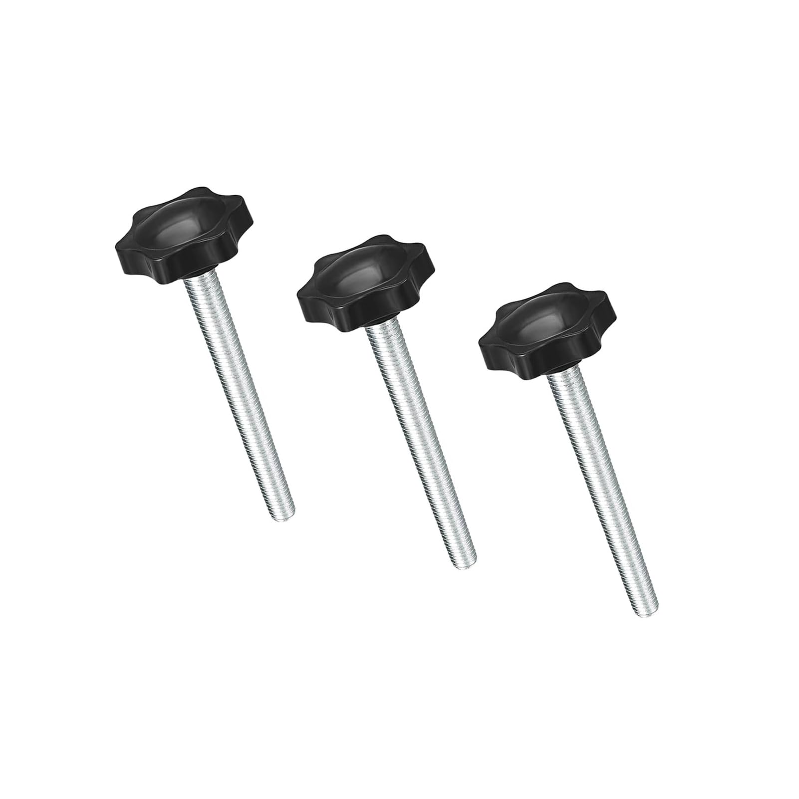 MACHSWON Clamping Screw Knob for Lathes Mechanical Equipment Instruments and Industrial Equipment Plum Hex Shaped Cabinet Hardware Knob Handgrips Clamping Knob Handle M8 x 70mm ​3pcs