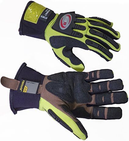 Kevlar Reinforced High Visibility Heavy Duty Impact Gloves 4XL