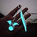 Luminous Bookmark, Retro Glow in The Dark Reading Bookmarks for Women Men Lovers,Book Markers with Pendant Holiday Gifts