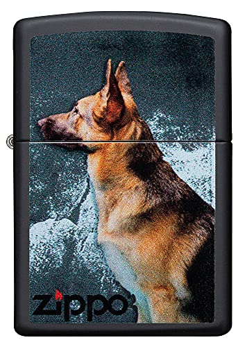 Zippo Lichter, zwart mat, One Size