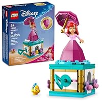 LEGO Disney Princess Twirling Ariel Toy - Building Toy for Kids, Girls and Boys, Ages 5+ - Little Mermaid Toy for Fans of Movie - Ariel Doll Gift Idea for Birthdays - 43259
