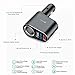 Timloon Car Charger Adapter, 60W Cigarette Lighter Socket Splitter, Dual USB Quick Charge 3.0 and 2.4A USB, Voltage Display for iPhone,iPad,Smart Phone,Andriod,Samsung,Dash Cam,GPS (12V-24V)