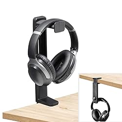 NEETTO HS906 Headphone Stand & Hanger 2 in 1, Above