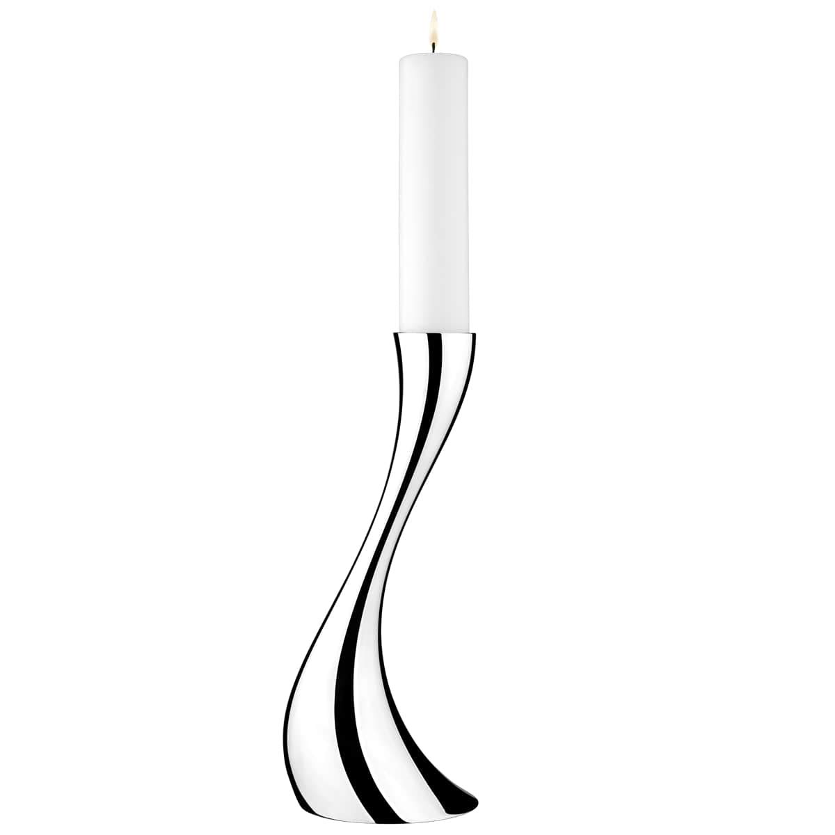 Georg Jensen Cobra Floor Candleholder - Mirror Polished Stainless Steel - Designed by Constantin Wortmann - Elegant Candlestick - H 60 cm