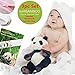 Super Soft Organic Bamboo Baby Hooded Towel & Washcloth & Laundering Bag Gift Set, White Bear, Thick, 35x35 Inches For Infant & Toddler By ISOFTBAMBOO