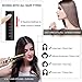 Ceramic Tourmaline Flat Iron Nano-Silver Hair Straightener Touch Screen 300°F to 450°F 1 inch 3D Floating Plate for All Hair Type. Dual Voltage Curling Iron, Heat-resistant Pouch