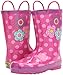 Western Chief Unisex-Child Kids Girls' Waterproof Easy-On Printed Rain Boot