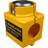 Ft. Knox Locks Bulldog Sliding Collar Trailer Coupler Lock with Trimax Puck Lock - Bolt Cutter & Crowbar Proof, Made in USA