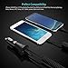 iPhone Car Charger - Syncwire 4.8A/24W USB Car Charger Adapter with Coiled MFI Lightning Cable for iPhone Xs, XS Max, XR, X, 8, 8 Plus, 7, 7 Plus, 6s, 6s Plus, iPad & More - Black