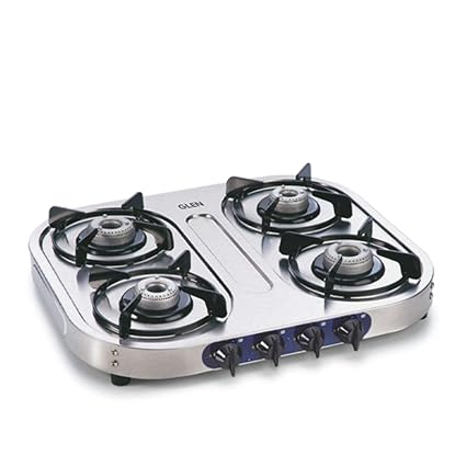 Buy Glen 4 Burner Stainless Steel Gas Stove 1044 Alloy Burners 5