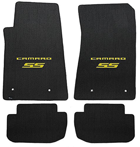 Lloyd Mats Classic Loop 4-Piece Floor Mat Set For 2010-2015 Chevrolet Camaro SS | Ebony With Red Logos