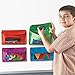 Learning Resources Magnetic Storage Pockets, Set of 4 in 4 Colors,Whiteboard Accessory Case, Classroom Organization, Back to School Supplies,Teacher Supplies