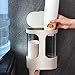 iHEBE Cup Dispenser for Water Dispenser, Paper Cup Holder for Water Cooler, Self Adhesive No Drilling Holes, Anti-Dust Cover, Fits 3-7.5oz Disposable Cups