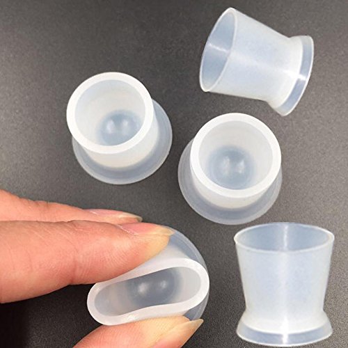 Tattoo Ink Caps Cups - 130Pcs/box blue Tattoo Ink Cups With Base,Tattoo Kits,Tattoo Supplies Tattoo Ink Caps for Tattooing Tattoo Ink Cups Disposable Small Pigment Cups(#13 Medium)