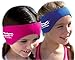 Earvolution Ear Band-It Ultra Premium Swimming Headband - Invented by Ear, Nose, and Throat Physician - Anti-Slip Neoprene Keeps Water Out, Holds Earplugs in - Large Black Headband