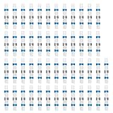 50pcs Solder Seal Wire Connectors, Sopoby Heat Shrink Butt Connectors, Waterproof Automotive Marine Electrical Terminals Blue