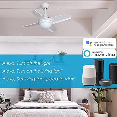 Smart WiFi Ceiling Fan Remote Control Kit, Universal Fan Remote