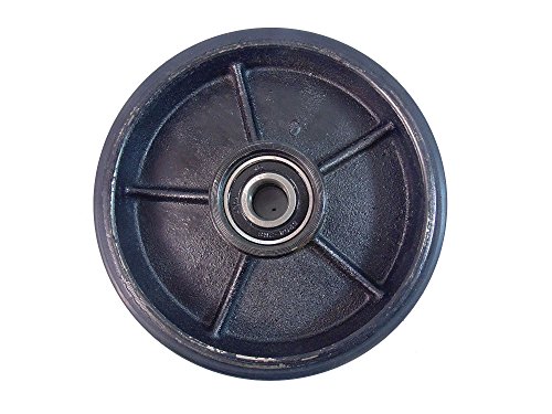 Pallet Jack Steer PU Wheel- 7" Diameter x 2" Wide 20 mm ID