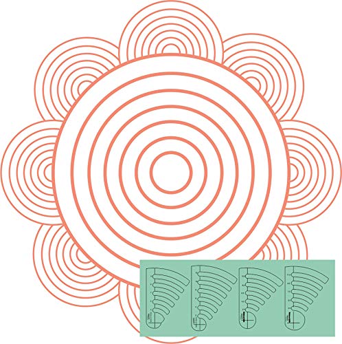 Westalee Design Circles on Quilts Template Set 3 (2"-12") 4pc Set (High Shank)