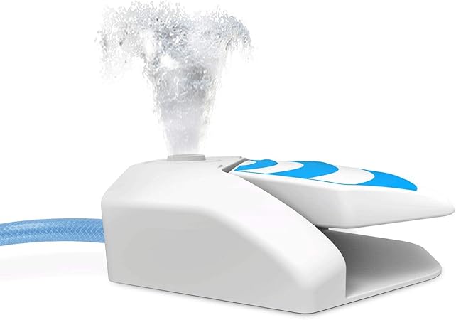 Mascotas Fuente De Agua Pedal De Presion Del Animal Domestico Bebedero Automatico Fuente De Agua Para Perros Perro Dispensador De Agua Al Aire Libre Fuente De Rociadores Para Bebederos Bebederos Para Amazon Es