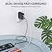 AUKEY USB C Charger with Dual 18W Power Delivery 3.0 Ports, 36W Wall Charger Compatible iPhone Xs/XS Max/XR, Samsung Galaxy S9+ and More