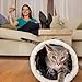 Cat Condo Pet Cube (15x15x15) – Cat House Pet Bed Hideaway for Your Kitty's Privacy and Entertainment! Durable, Washable, Easy to Clean & Non-Toxic Cat Bed – Large 8.5” Entry with Easy Carry Handle!
