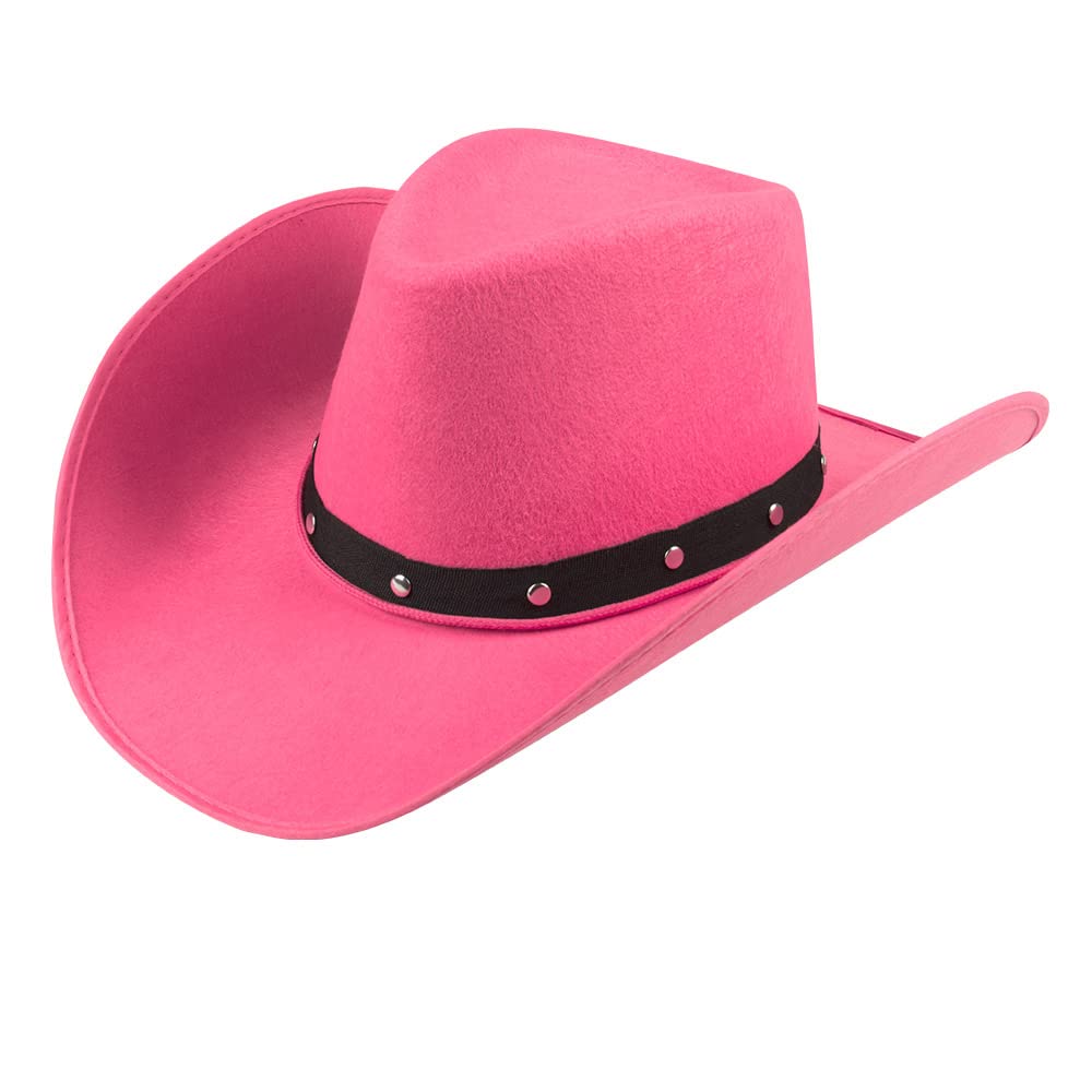 Boland Adult Wichita Cowboy Hat, Western Fancy Dress Accessory, Unisex, For Men and Women, Sheriff, Rodeo, Party, Festival, Halloween, Cowboy Dress Up, One Size, Pink