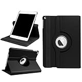 DETUOSI iPad 9.7 Case 2018 2017/iPad air Tablet Case,360 Degree Rotating Folio Smart Cover for Apple iPad 9.7 inch (6th Gen, 5th Gen) iPad air iPad air 2 Folding Stand with Auto Sleep Wake,Black