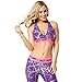 Zumba Womens Hyper Melt Metallic V Bra