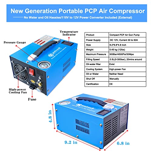 Compresseur D'air Portable - PCP - 4500Psi - 12V - Pompe Haute Pression