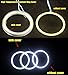 YINTATECH 2 X 90mm HID White 105 COB LED for Angel Eyes Halo Ring Headlight & Fog Housing Lamp