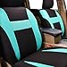 CAR PASS Sporty Universal fit car seat Covers,Airbag Compatible, for SUVS, Sedans,Cars,Trucks, Mintblue