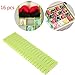 Croing 16 pcs Green Drawer Dividers, Drawer Organizer, Drawer Separators