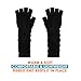 LL- Womens Warm Winter Arm Warmer Knit Fingerless Long Gloves 5 Half Fingers (Black Solid)