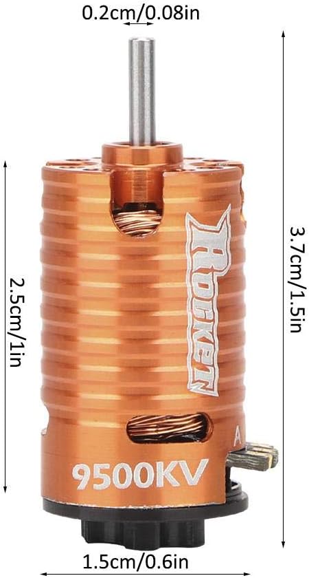 VGEBY1 Brushless Motor, 9500KV 2Poles Shaft Sensored Brushless Motor Racerstar for 1/24 1/28 RC Model Car - Image 4