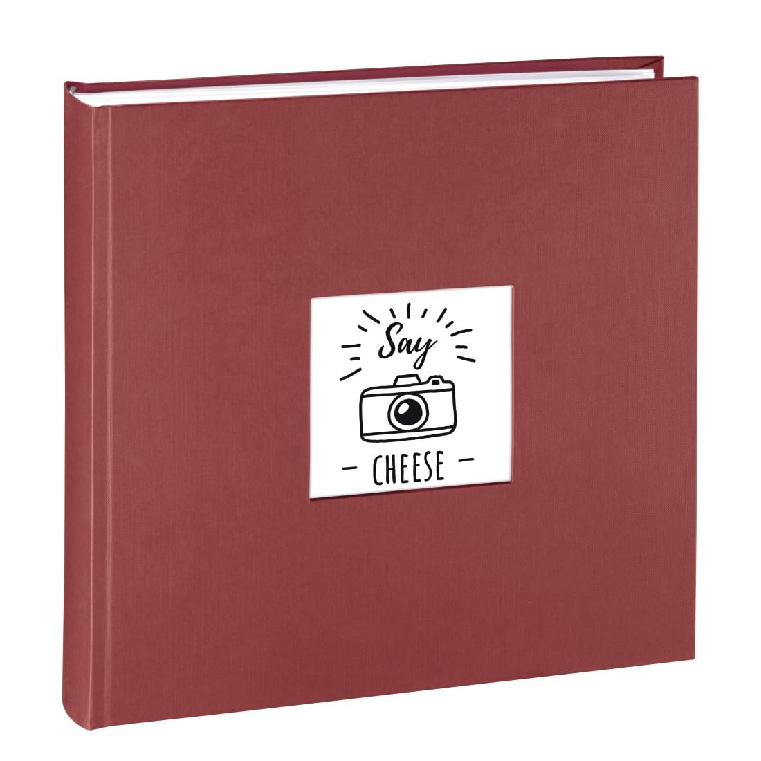 Hama Jumbo Album Fine Art, 30 x 30 cm, 100 White Pages, Paper, Burgundy, 30.00 x 30.00 x 05.10 cm