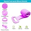 Silicone Shower Brush, Body Scrubber for Shower - Exfoliating Double-Sided Body Back Scrubber - Silicone Body Scrubber…