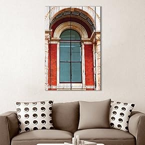 of Red Church Window in Europe